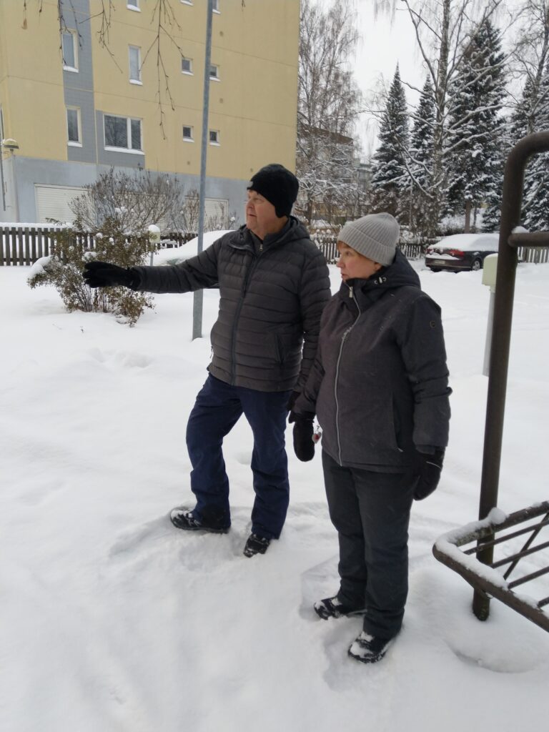 Tulevaisuuden korttelipuutarhan suunnittelua Äänekoskella.